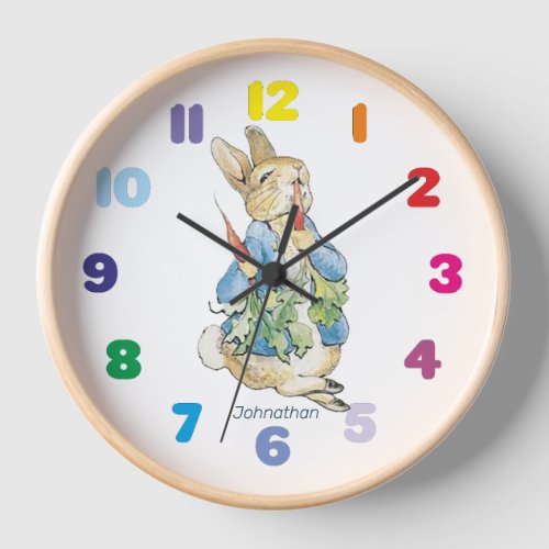 Personalized Beatrix Potter Peter the Rabbit Clock