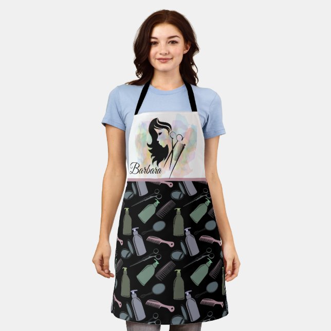 Personalized Beauticians  Apron (Worn)