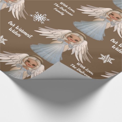 Personalized Beautiful Angel Wrapping Paper