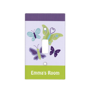 Personalized Beautiful Butterflies Switch Plate