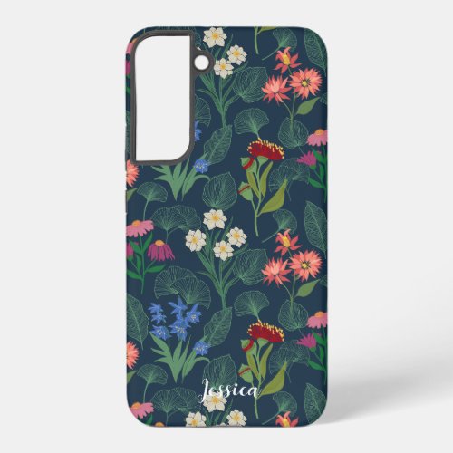 Personalized Beautiful Colorful WildFlowers Samsung Galaxy S22 Case