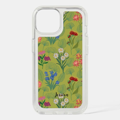 Personalized Beautiful Colorful WildFlowers iPhone 15 Case