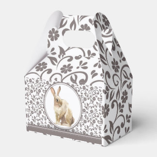 Personalized Beautiful Easter Rabbit Favor Boxes