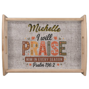 Personalized Beautiful Fall/Thanksgiving Christian Serving Tray