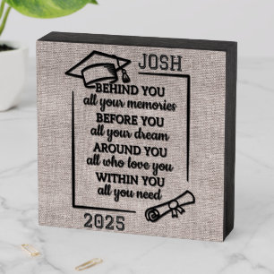 Personalized Beautiful Graduation Wooden Box Sign