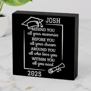 Personalized Beautiful Graduation Wooden Box Sign