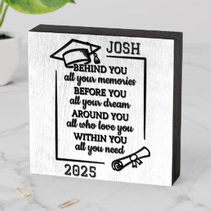 Personalized Beautiful Graduation Wooden Box Sign