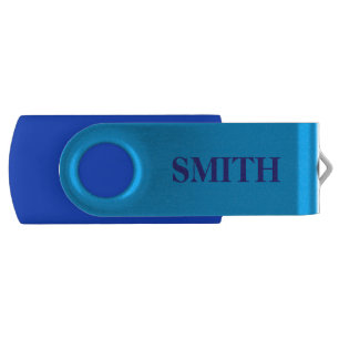 Personalized Beautiful Most Popular Blue Flash Drive