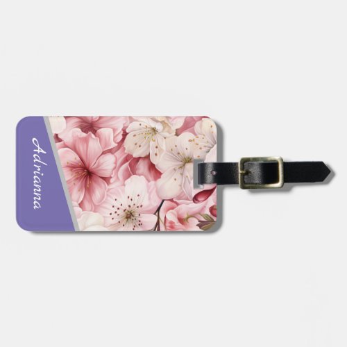 Personalized Beautiful Sakura Blossom  Luggage Tag