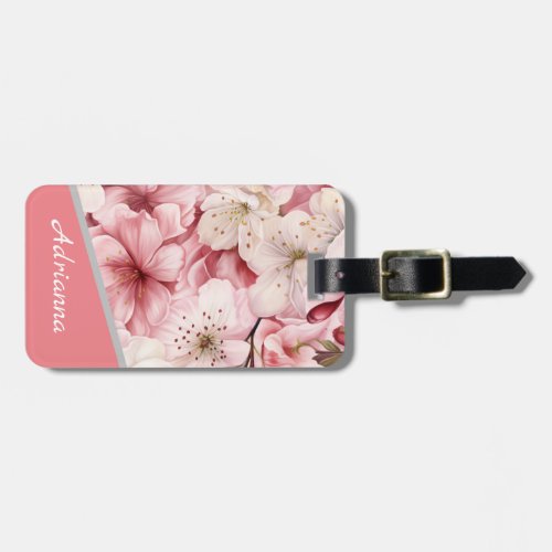 Personalized Beautiful Sakura Blossom  Luggage Tag