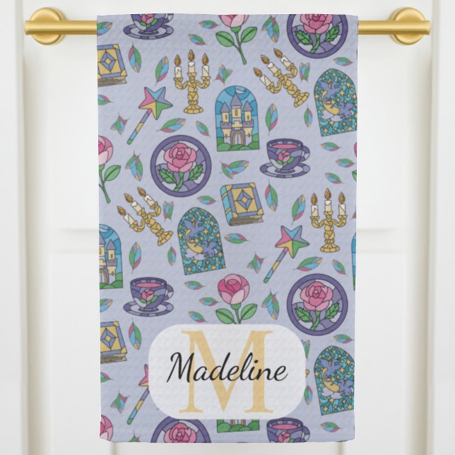 Personalized Beauty and the Beast Book Girl Kitchen Towel (Creator Uploaded)