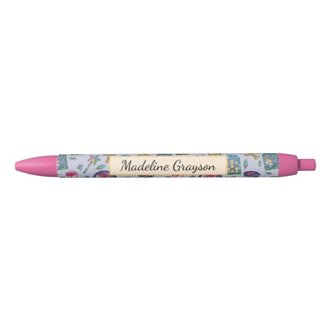 Personalized Beauty and the Beast Book Girl Pen (Front)