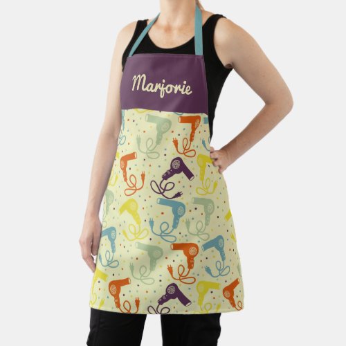 Personalized Beauty Parlor Salon Hair Dryers Apron