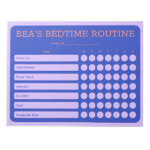 Personalized Bedtime 11" x 8.5" Notepad - 40 pages