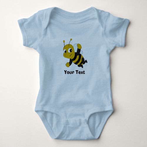 Personalized Bee cartoon Baby Bodysuit