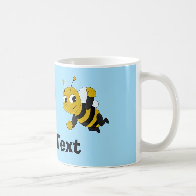 Personalized Bee cartoon Coffee Mug (Right)