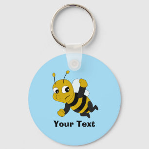 Personalized Bee cartoon Keychain