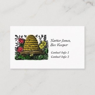 Personalized Bee Keeper business cards