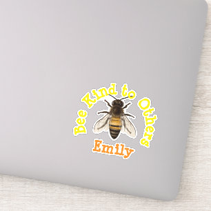 Personalized Bee Kind to Others Sticker