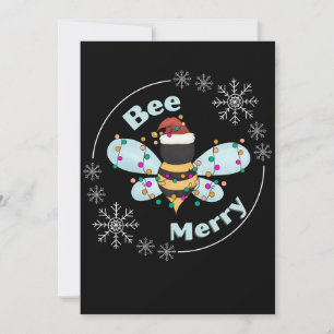 Personalized Bee Merry Card