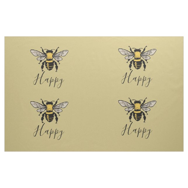Personalized Bee Print Fabric (Yard)