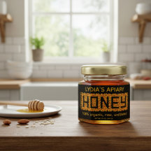 Personalized Bee-Themed Business Stickers