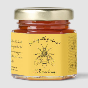 Personalized Bee-Themed Honey Jar Favors