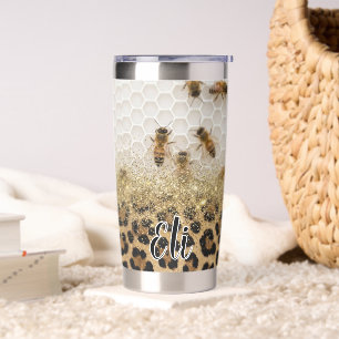 Personalized Bee Tumbler With Name, Bee Gifts, Bee