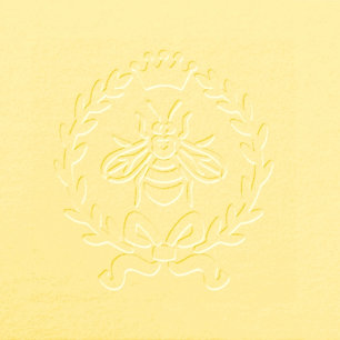 Personalized Bee & Wreath Custom Embosser