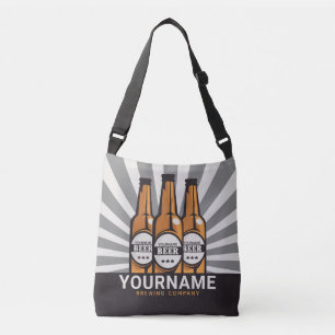 Personalized Beer Bottle Craft Brewing Company Crossbody Bag