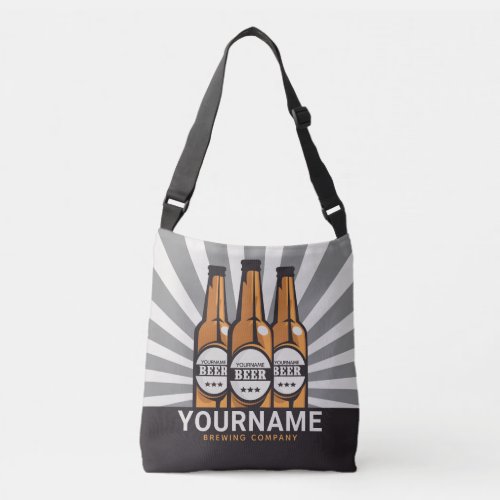 Personalized Beer Bottle Craft Brewing Company  Crossbody Bag