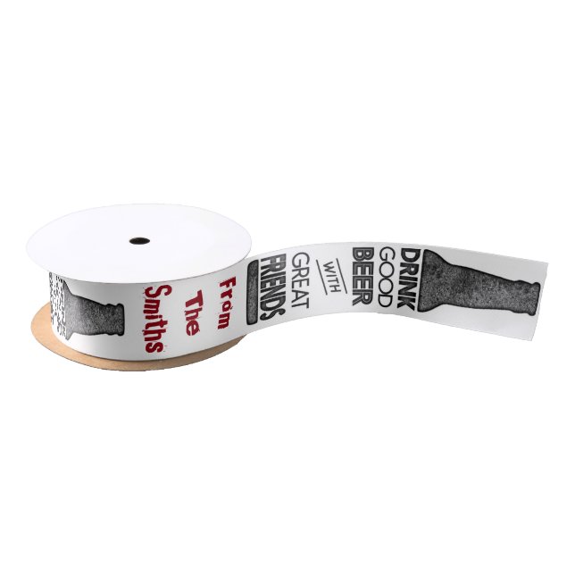 Personalized Beer Bottle Ribbon (Spool)