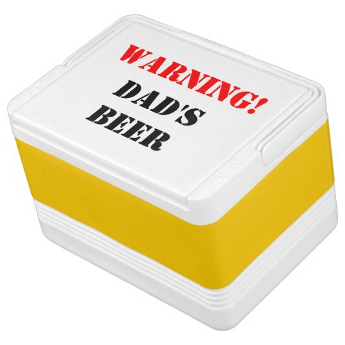 Personalized beer can cooler box for men