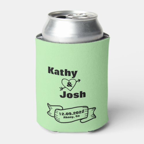 Personalized Beer Can Cooler favors wedding 