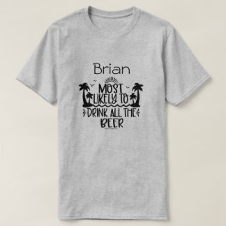 Personalized Beer Drinking Shirt – Funny & Witty