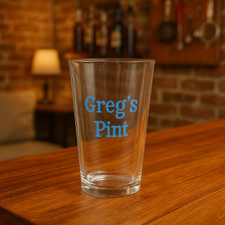 Personalized Beer Glass Gift for Him or Home Bar