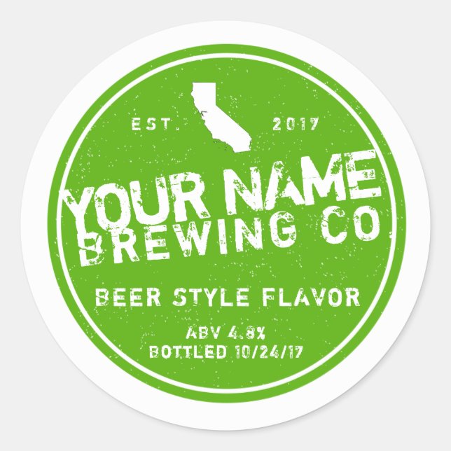 Personalized Beer Labels - Add your own words (Front)