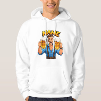 Personalized Beer Lover L hoodie 🍻