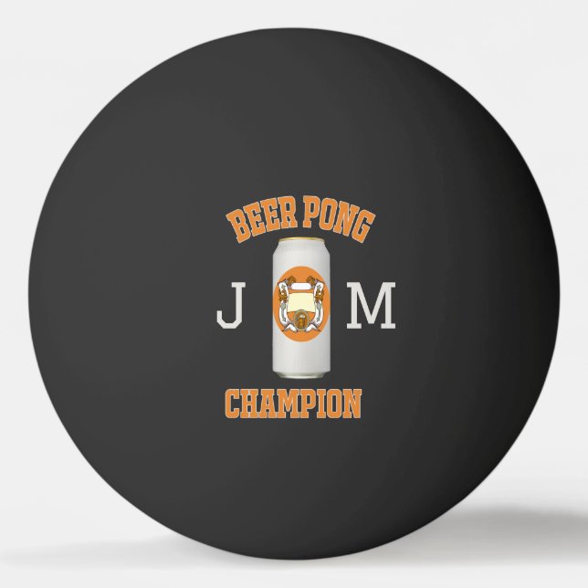 Personalized Beer Pong Ball (Front)