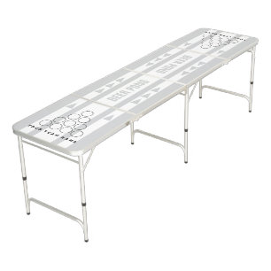 Personalized beer pong table for drinking games