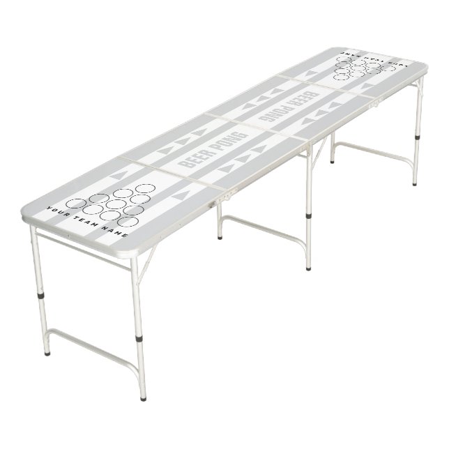 Personalized beer pong table for drinking games (Angled)