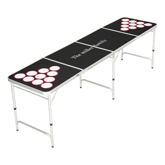 Personalized Beer Pong Tables for the Serious Play (Angled)