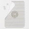 Personalized Beige Striped Baby Blanket – Neutral