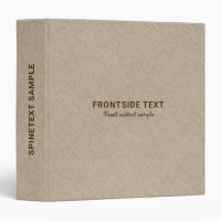 Personalized Beige Tones Linen Burlap Fabric Look