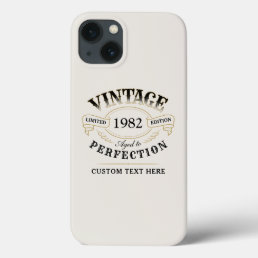 Personalized beige Vintage Aged To Perfection Case