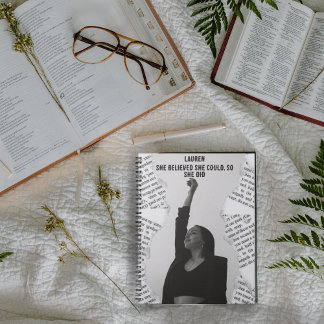 Personalized Believe in Yourself Notebook