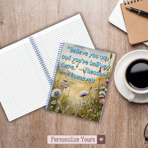 Personalized Believe You Can Inspirational Notebook