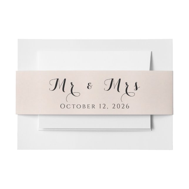 Personalized Belly Band for Event Invites (Front Example)