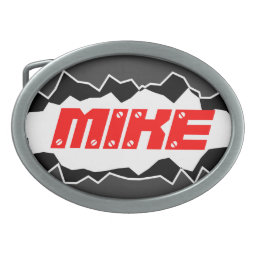 Personalized belt buckle with custom name