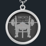 Personalized Bench Press Weightlifting Necklace<br><div class="desc">Personalize this necklace by changing the weight amount or change the text to BENCH PRESS.</div>